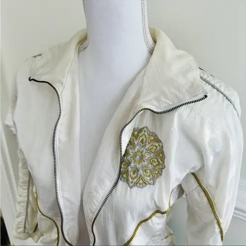 Lavon Vintage 90’s windbreaker spring with padded shoulders Petite Large