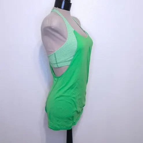 Lululemon Practice Freely Lime Green Tank Top Size 6