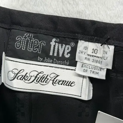 After Five Saks Fifth Avenue Strapless Floral Dress Black Multicolor Size 10