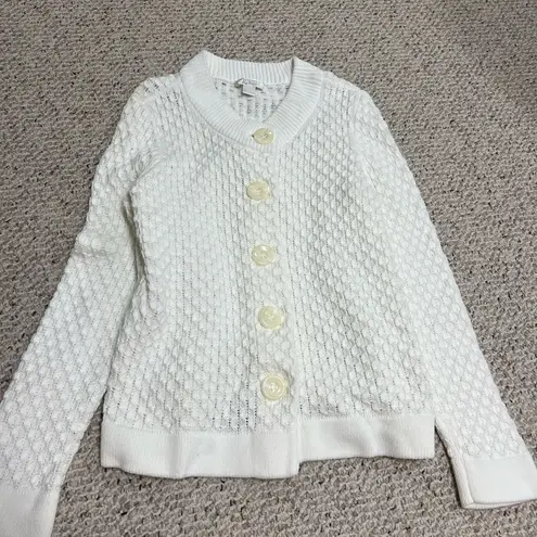 Christopher & Banks Elegant White Sweater  S