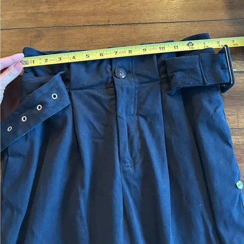 Scotch & Soda Navy Blue High Rise Peached Cotton Paper Bag Pants Size XS 140.00 - Image 11