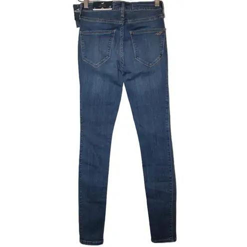 Hollister NWT Womens High-Rise Jean Legging Blue Denim Skinny Jeans Size 25 x 28