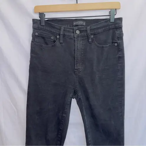 J.Crew  Black Wash Denim 10'' High Rise Skinny Jeans size 28