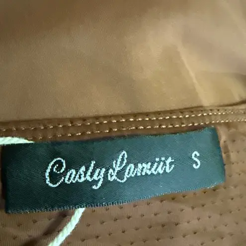 NEW Casly Lamiit Brown Square Neck Short Sleeve Mini Jersey A