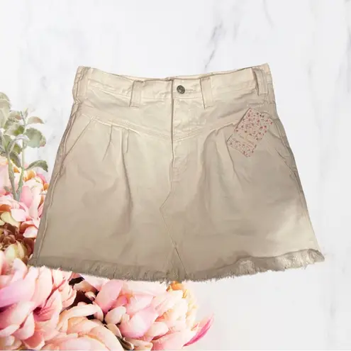 NWT Cream Denim Free People Skirt Sz 26 Size M