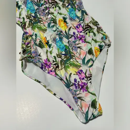Tinibikini NEW Swimwear One Piece Swimsuit Tropical Floral Print Size XS