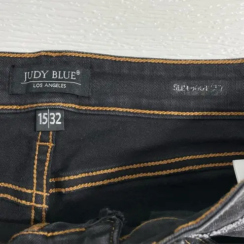 Judy Blue Ashland High Rise Slim Bootcut Denim Jeans Black Wash Size 15 / 32