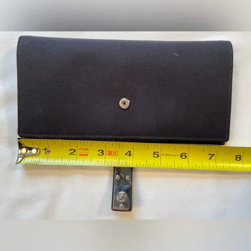 Salvatore Ferragamo Clutch wallet, silver tone metal