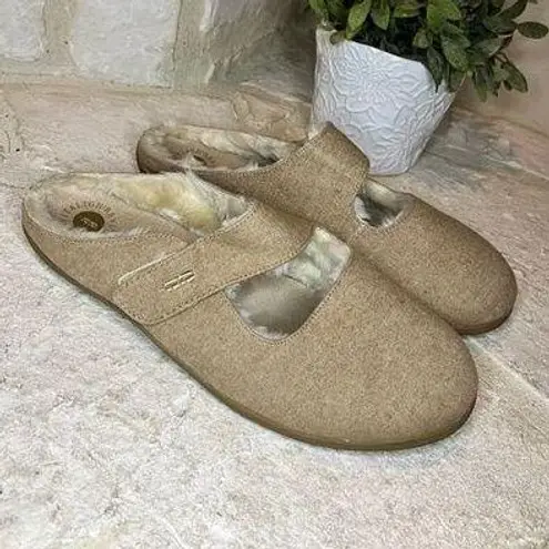 REVITALIGN Oceanside Camel Comfort Slipper sz 12 Tan