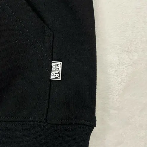 Pro Club Heavyweight Black Skater Essentials Pullover Hoodie Sweatshirt Size M. Size M