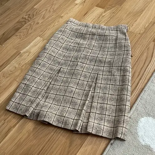 NWT Calvin Klein Collection Made in Italy Patterned Wool Linen Suit Set Size 2