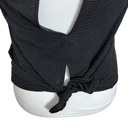 Lululemon  Open Up Tank Top Women’s Size Small Black Gold Stripe Open Back Tie - Image 4