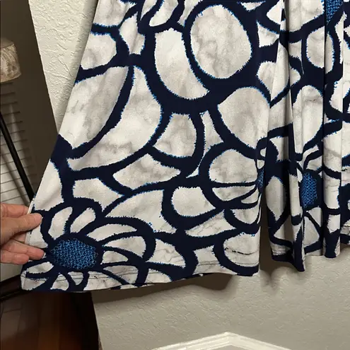 Clara Sun Woo Jumpsuit Navy Blue Tropical Art Deco Going Out Resortwear XL