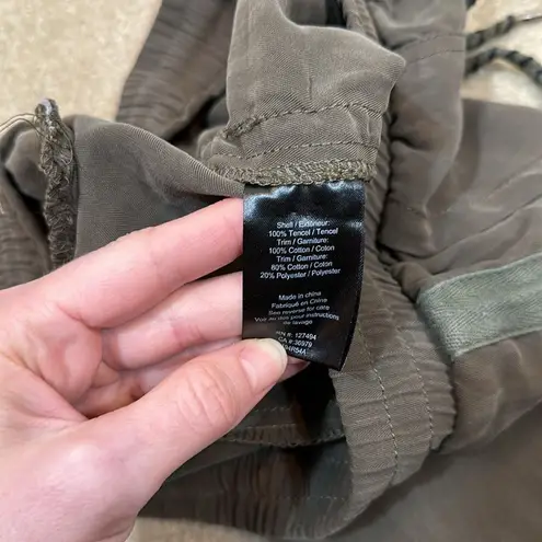 Heartloom Shorts Olive Green Size Medium High Rise Drawstring Waist Women Medium