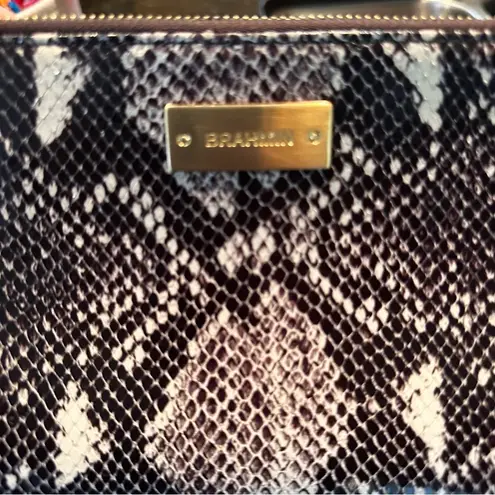 Brahmin EUC Authentic Vintage Python Snakeskin Wristlet Clutch Bag