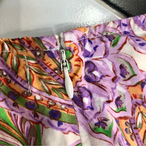 Suboo Sienna Midi Dress Side Cut Out Stone Detail Paisley Floral Pink Bohemian M