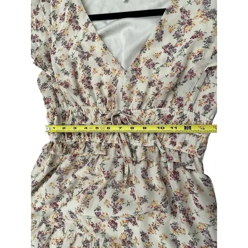 Dee Elly Floral Maxi Dress Size Medium Spring Summer Romantic