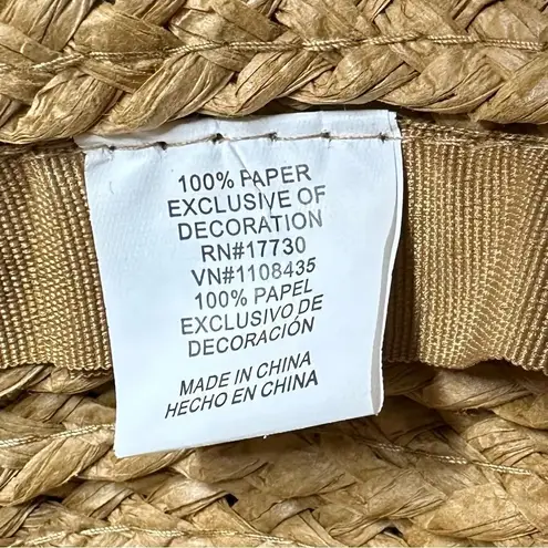 Women’s Boho Floral 100% Paper Packable Bucket Hat Tan