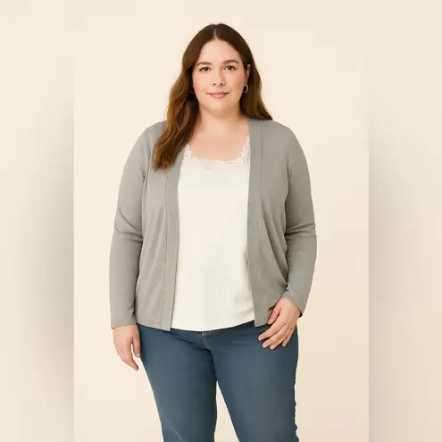 Coldwater Creek Women’s 2X (20-22) Cream Square Neck Lace Stretchy Tank