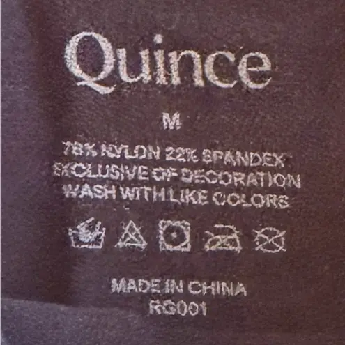 Quince NWT Sweetheart Neck Sculpting Black Bodysuit Sz M