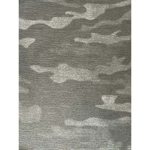 209 WST 38th Med Olive Green Camo Textured Thick Cozy Pencil Skirt Full Back Zip Size 6