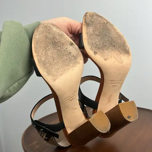 Club Monaco size 39.5 leather strappy slingback heeled sandal