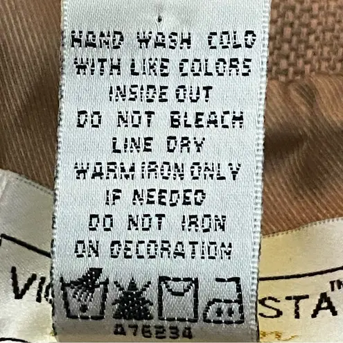 VICTOR COSTA “OCCASION” light Brown blazer w/embroidery and sequins. Medium. EUC