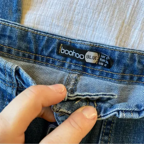 Boohoo  wide‎ leg crop front pocket jeans womens 8