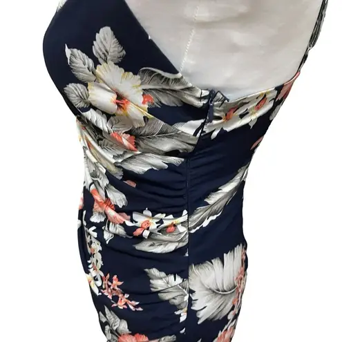 superdown  Revolve Dahlia Wrap Mini Dress in Navy Tropical Floral Women’s Size S