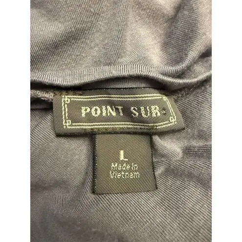 Point Sur J. Crew Women's Gray Flutter Sleeve Top Size L Size L