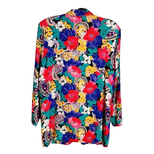 Vintage Floral Blazer Jacket Size L