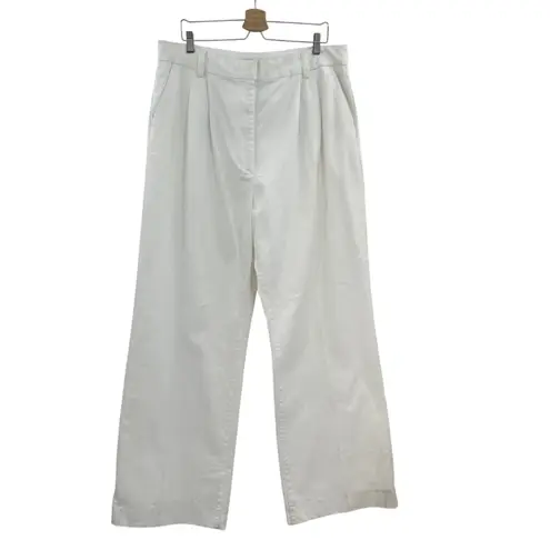 Favorite Daughter The Favorite Pant Denim Wide Leg Geneva White Ivory Size US 18