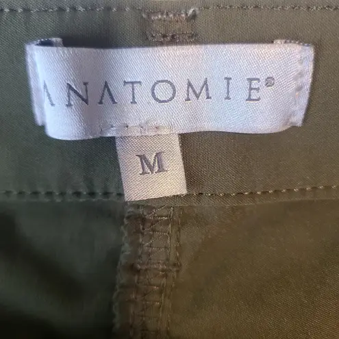 Anatomie Womens Chantal Moss Green Cropped Comfort Active Travel Pants Size M Size M