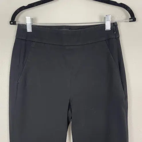 J.Crew Remi Black Side Zip Career Dress Pants Women's Size 4 Bi Stretch Cotton