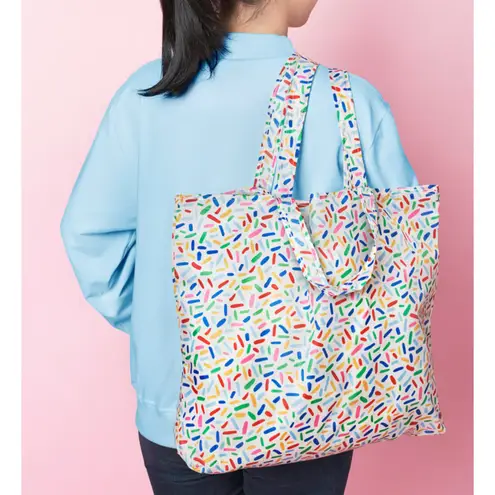 IKEA SKYNKE Shopping Bag Multicolor Sprinkles 17 ¾x14 ¼" Cute Tote New! Reusable