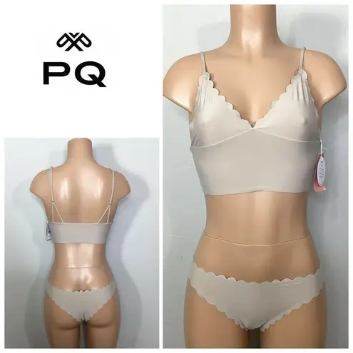 PilyQ New. Seamless thong bikini. S-top/M-bottom. Retails $129