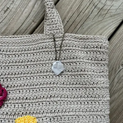 The Sak Crafted Classics Carry On Bag Flower Ecru Large Tote. NEW