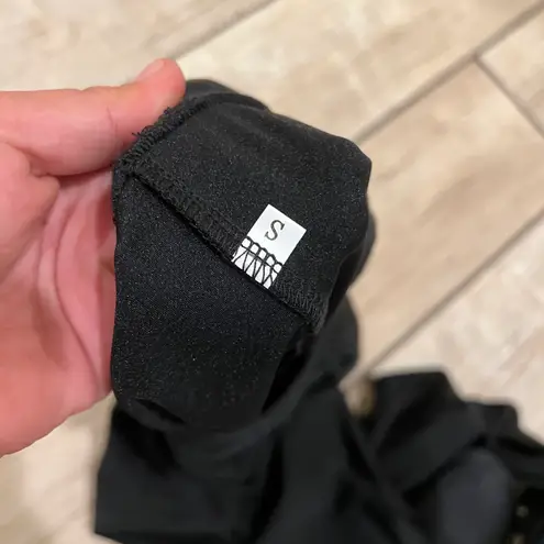 Leggings Boots Slim Fit Boots Chunky Leggings Boots Combat High Waist Round Toe Winter Boots Black Size 6