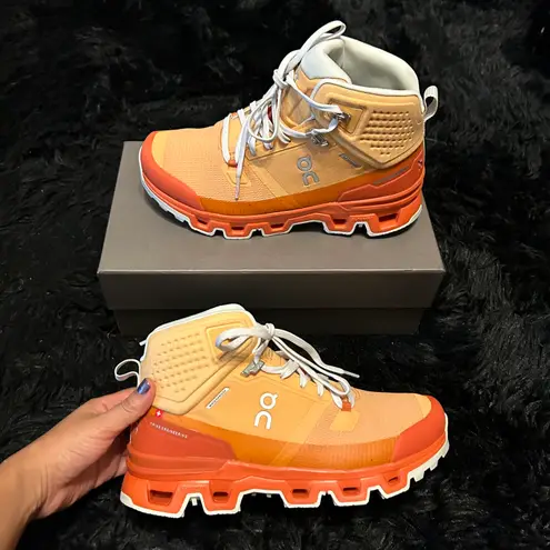 on cloud ROCK Waterproof Orange Ankle Boots Booties Shoes New