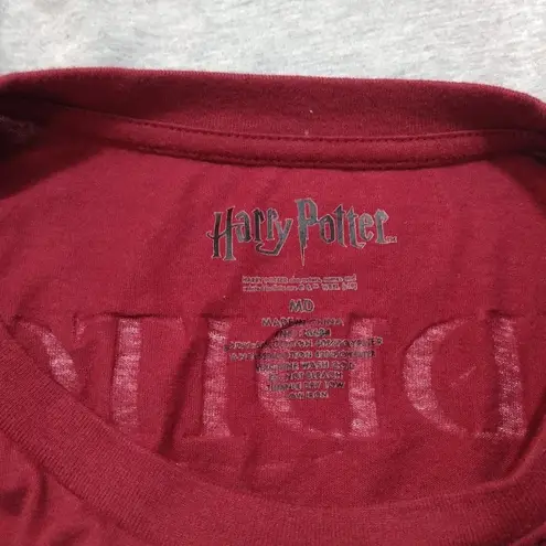 Harry Potter Quidditch Red and Gray Long Sleeve Shirt Size M