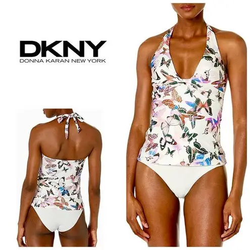 DKNY New.  butterfly tankini top. Retails $88