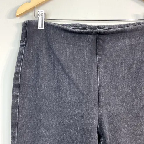 Soft Surroundings Pull On Jeans Medium Black High Rise Ultimate Bootcut Denim