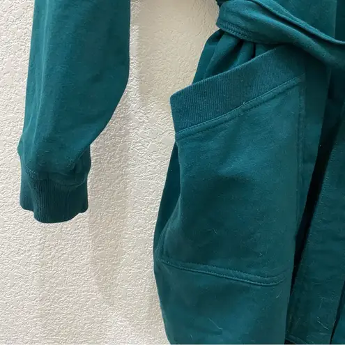 SAVAGE X FENTY Forever Savage Showgirl Short Robe Hunter Green XL/1X NWOT