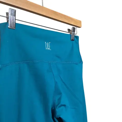 DAE Activewear Power move leggings Deep Teal size small 7/8” length High waist Green