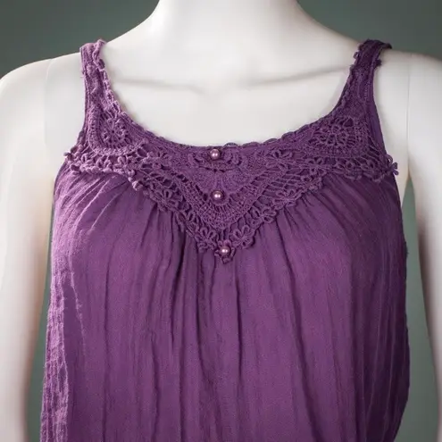 Papaya Purple Spaghetti Strap Top Size Small S EUC