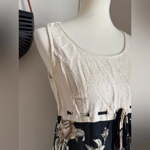 All that jazz Vintage Floral Sleeveless Maxi Summer Dress, Size 9/10