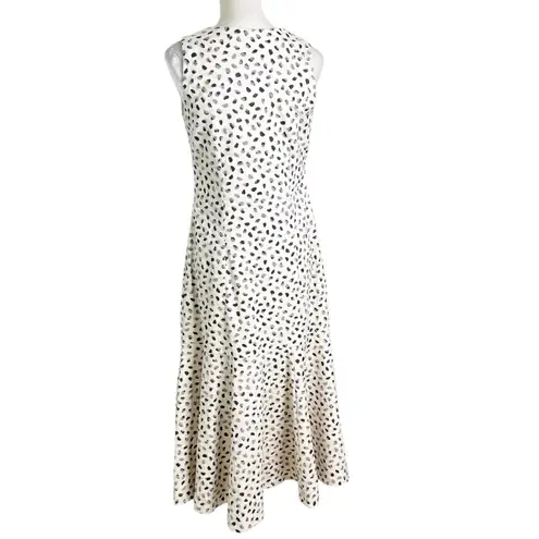 Hunter Bell Sleeveless Jensen Midi Dress Cream Black Size XS