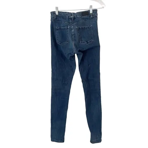 SET Designer Mid Rise Stretch Denim Skinny Jeans Women’s Size 6 Blue