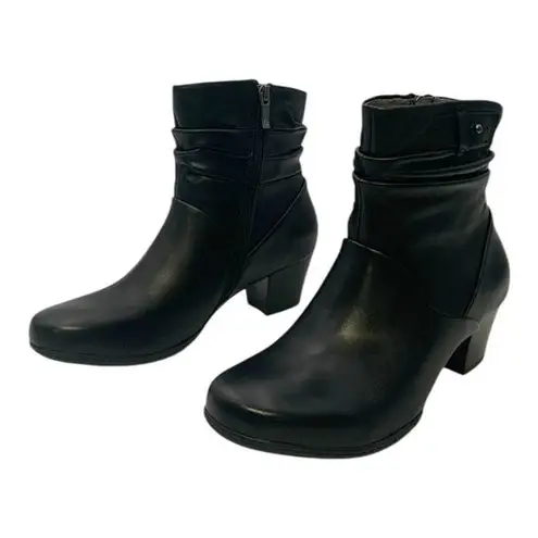 Earth Calgary Winnipeg Ankle Boot Black Leather US Women's 8