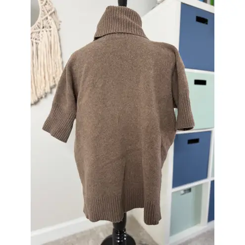 Lauren Ralph Lauren Wool Rabbit Hair Brown Short Sleeved Turtleneck Sweater L/XL Size L